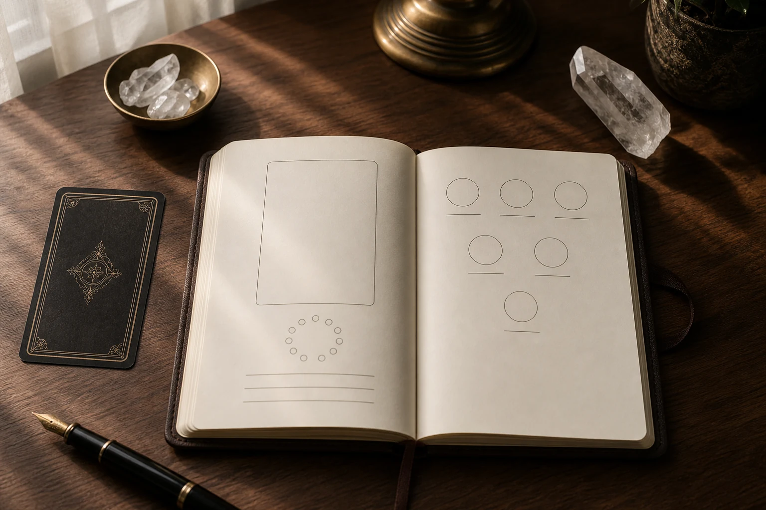 Daily Tarot Journal styled as an Opal Arc source-similar recommendation.