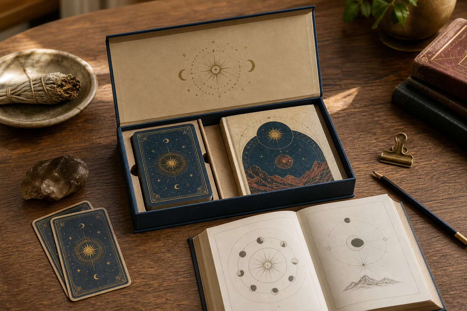 Guided Tarot Box Set styled as an Opal Arc source-similar recommendation.