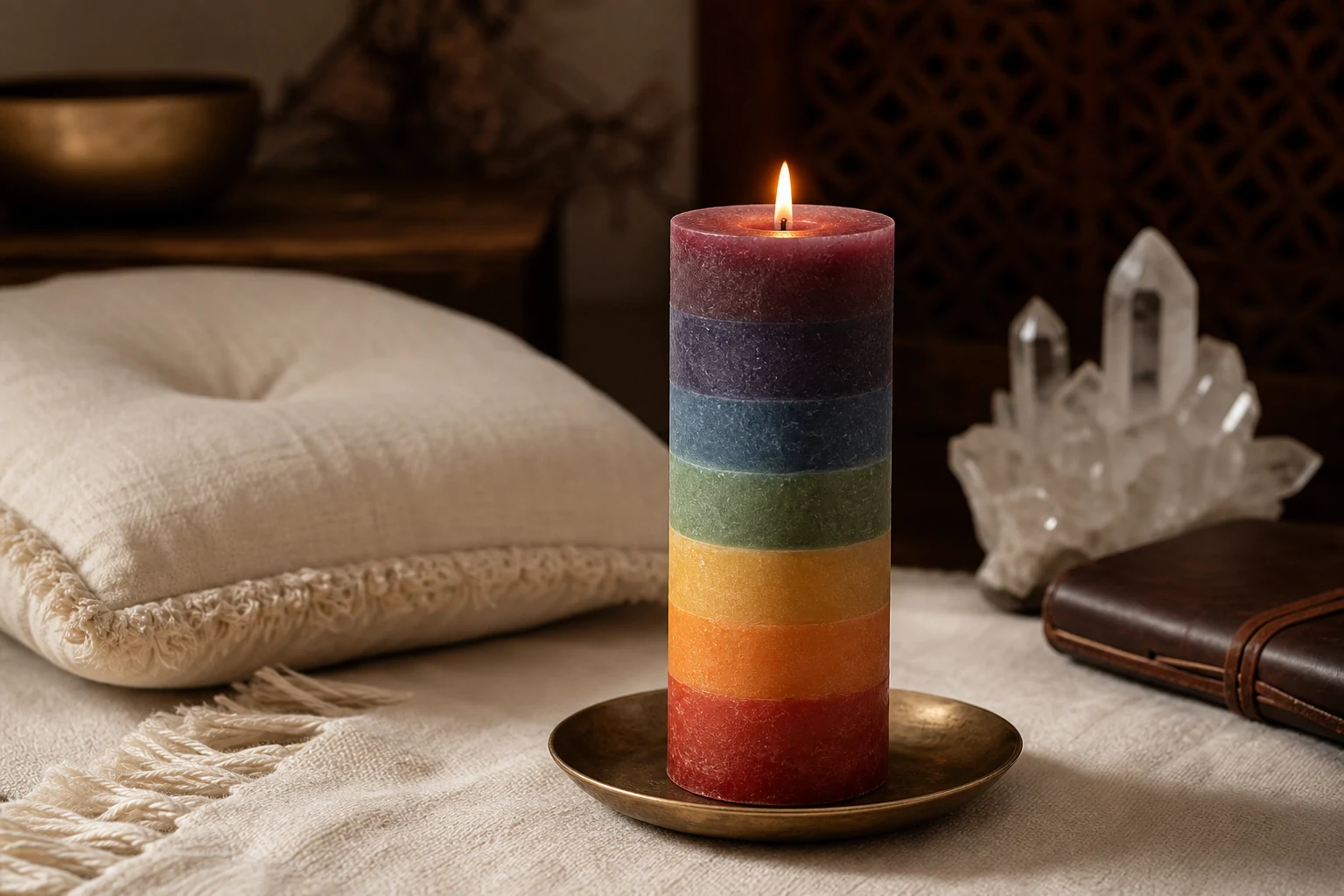 Simply Soson 7 Chakra Candle styled as an Opal Arc source-similar recommendation.