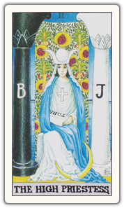 The High Priestess Tarot Card Meaning card face.