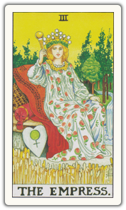 The Empress Tarot Card Meaning card face.