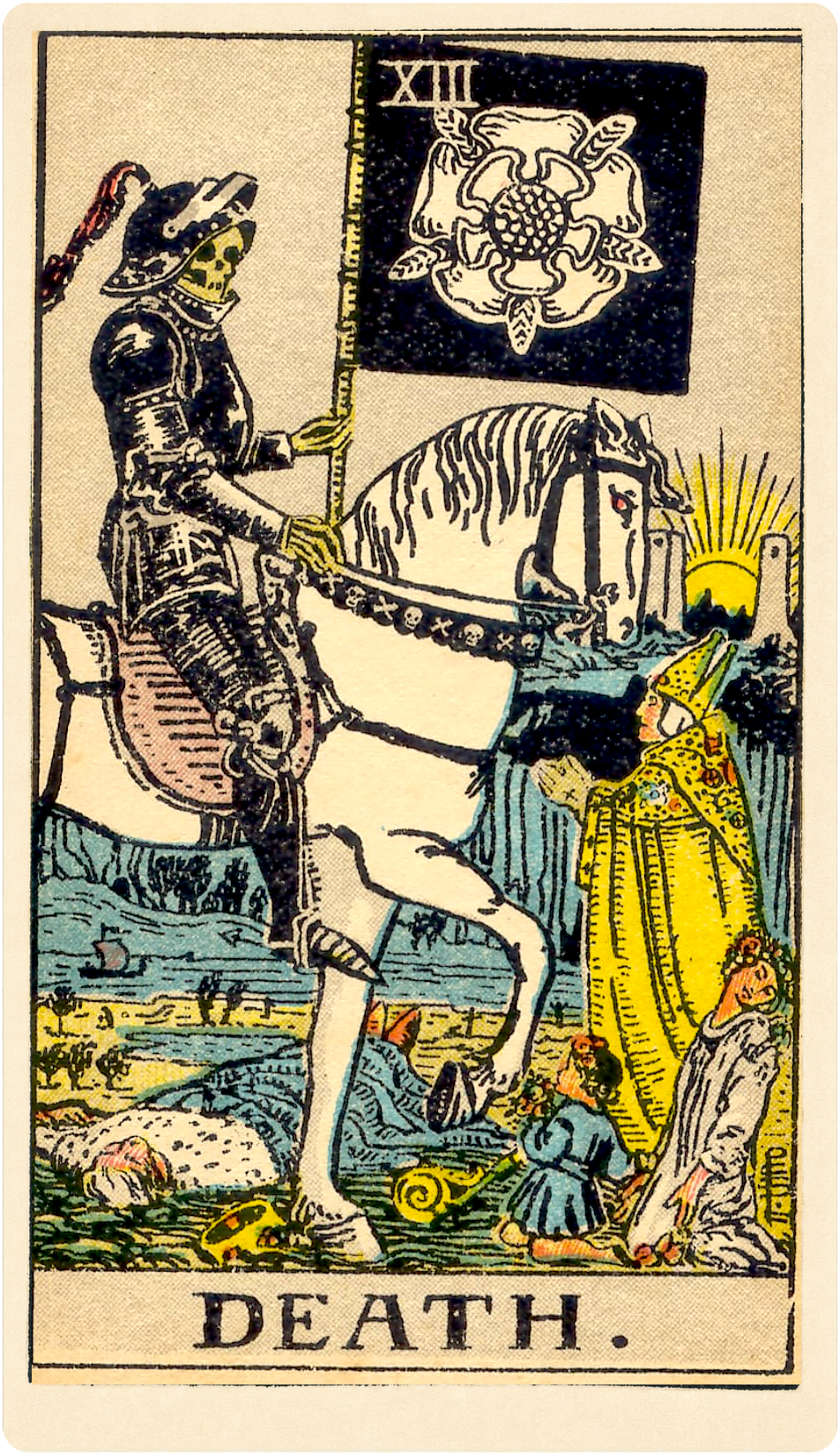 The Death Tarot Card Meaning card face.