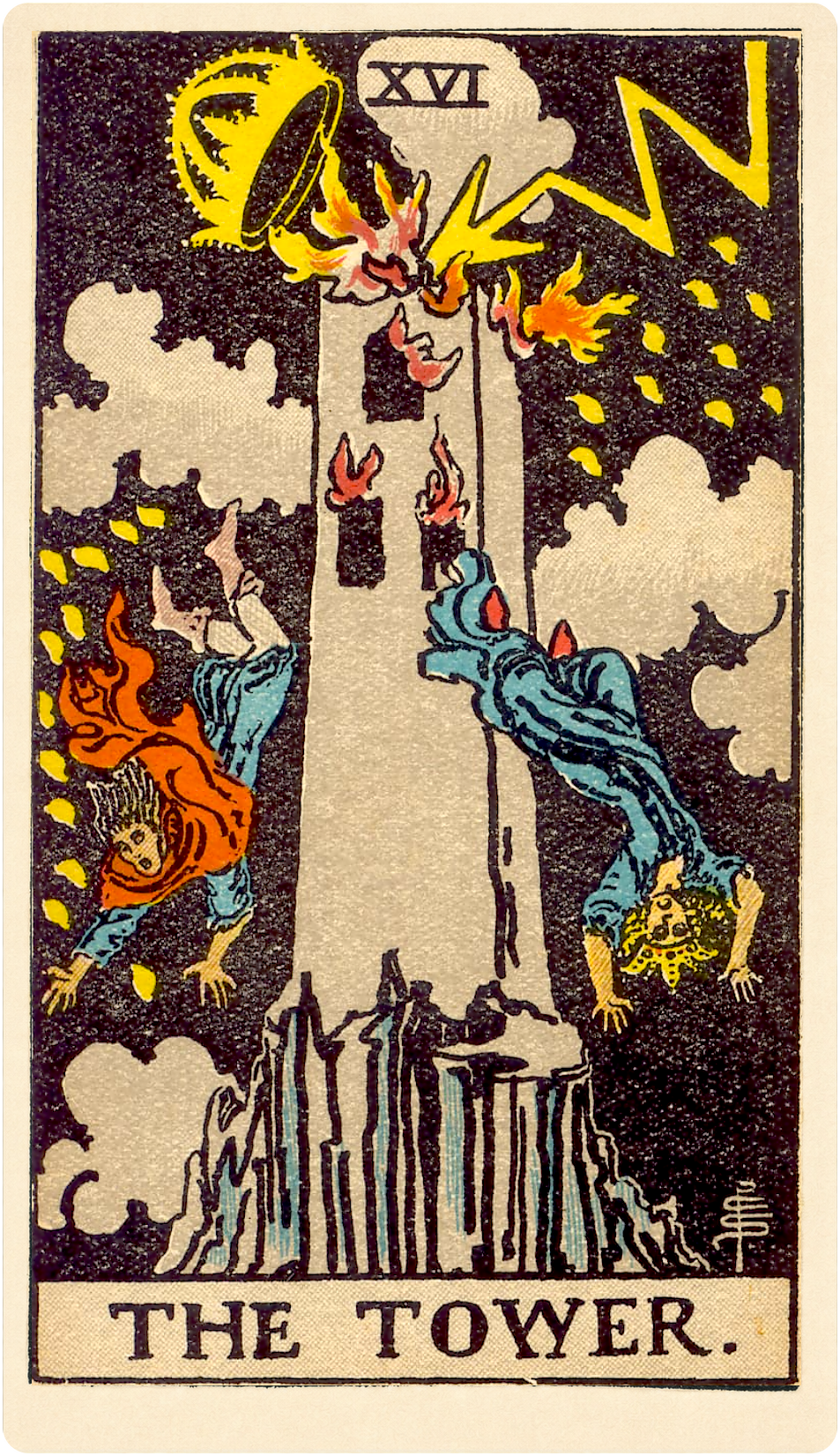 The Tower Tarot Card Meaning card face.