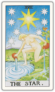 The Star Tarot Card Meaning card face.
